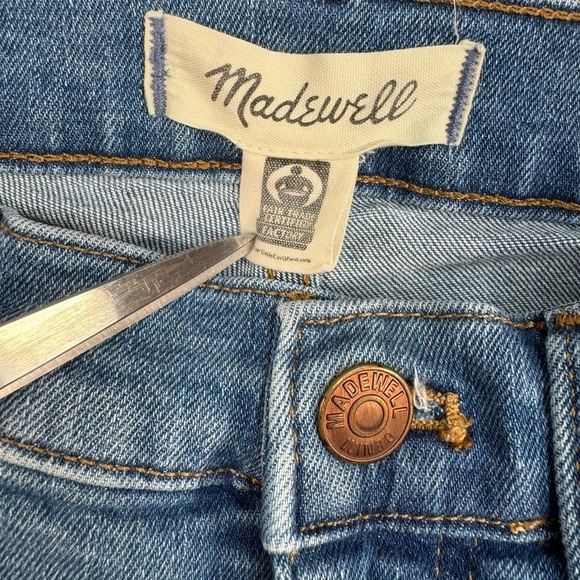 Madewell 8" Skinny Mid Rise Jeans Womens Size 26 Tall Light Wash - Picture 5 of 16